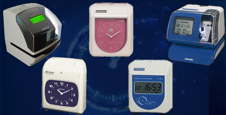 Clocking machines, clock card machines access control and time and attendance products